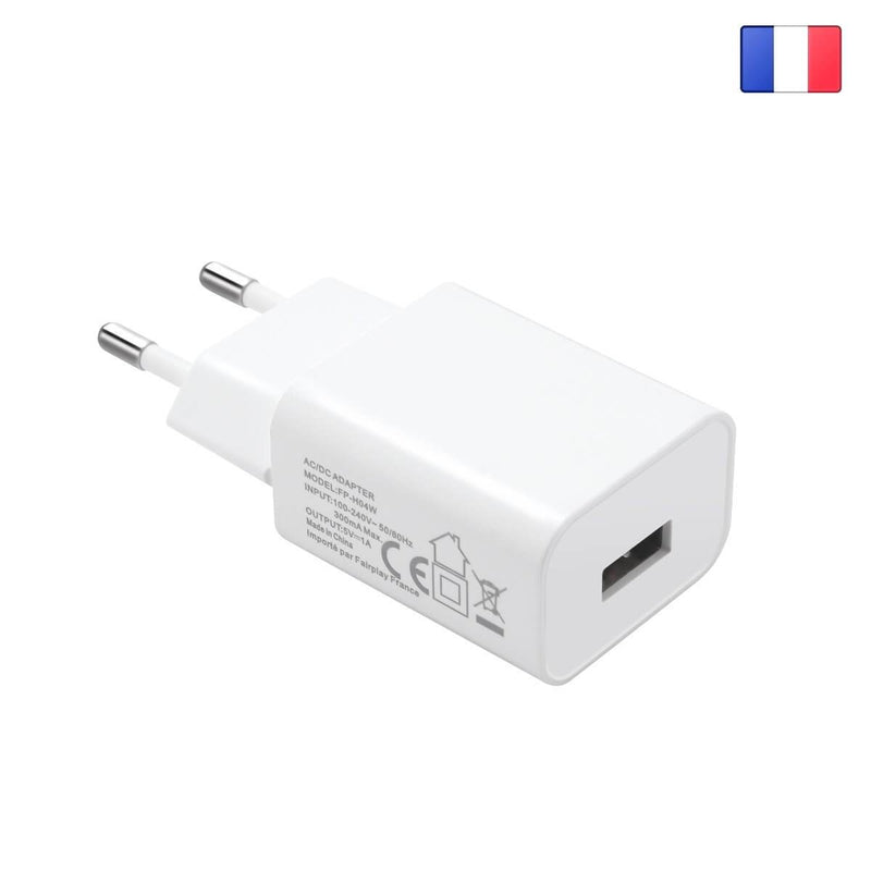 Chargeur 5W 1USB (Blanc) - Access Chic