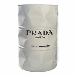 Baril Déco Design Prada Blanc
